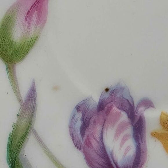 Ucagco Teacup and Saucer Tulips Vintage Japan - Picture 8 of 10